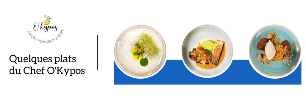 Exemples de plats du restaurant O'Kypos à Lyon 9 quartier Valmy