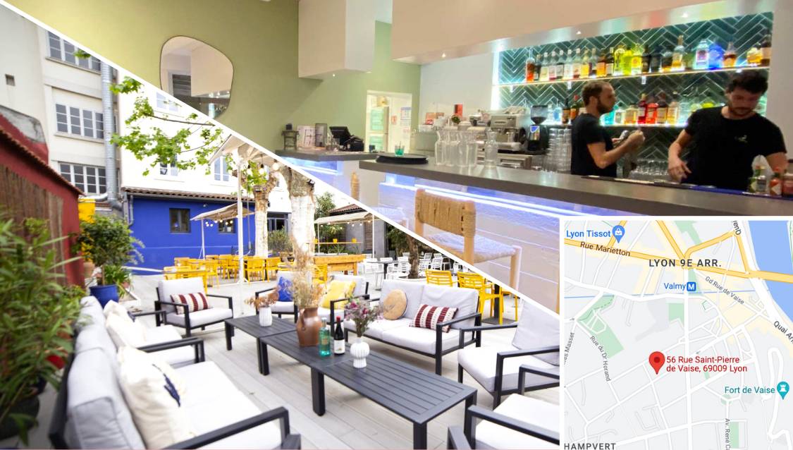 Bar Vaise avec terrasse en plein soleil à Lyon 9 - Restaurant O'Kypos