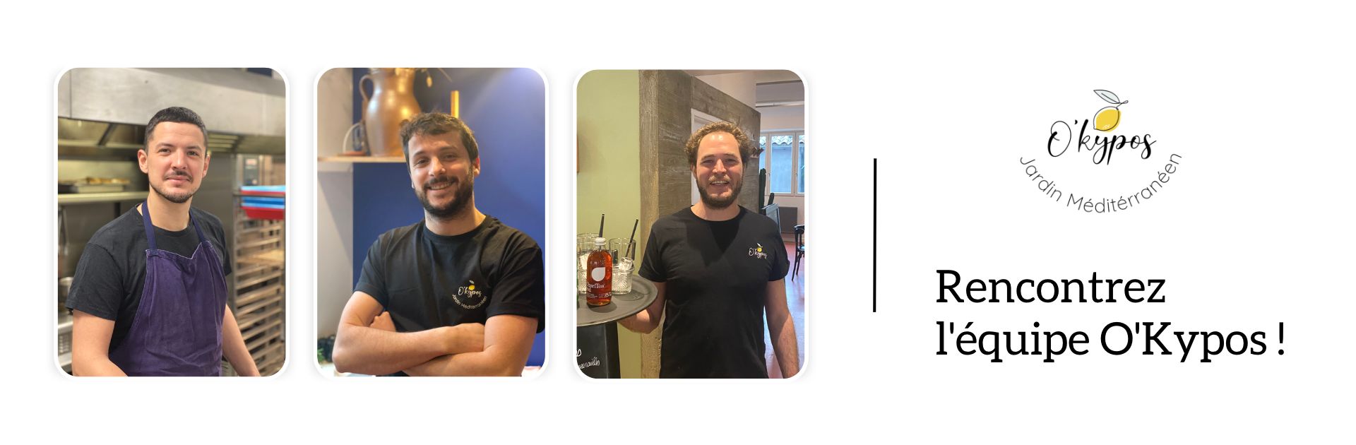 Présentation de l'équipe du restaurant O'Kypos à Lyon 9, quartier Vaise